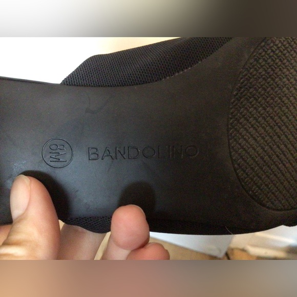 BANDOLINO black sandal slip on kitten heels - Picture 4 of 4